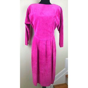 80’s Joanie Char Pink Suede Dress